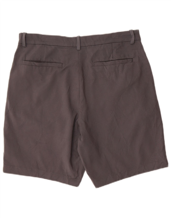 Calvin Klein Short Chino Homme W33 Gris Moyen Coton