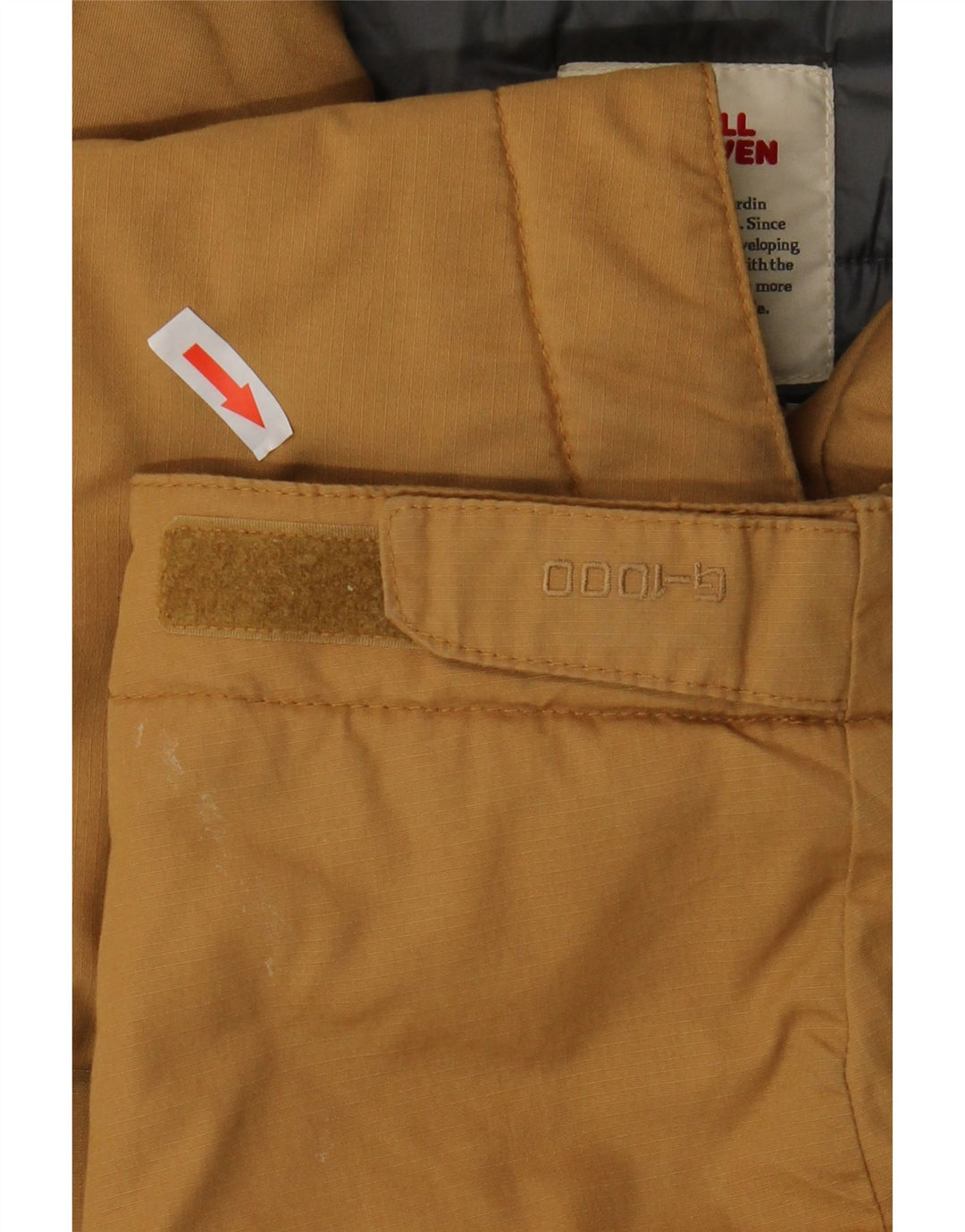 Fjall Raven Veste coupe-vent à capuche pour homme UK 42 XL Beige