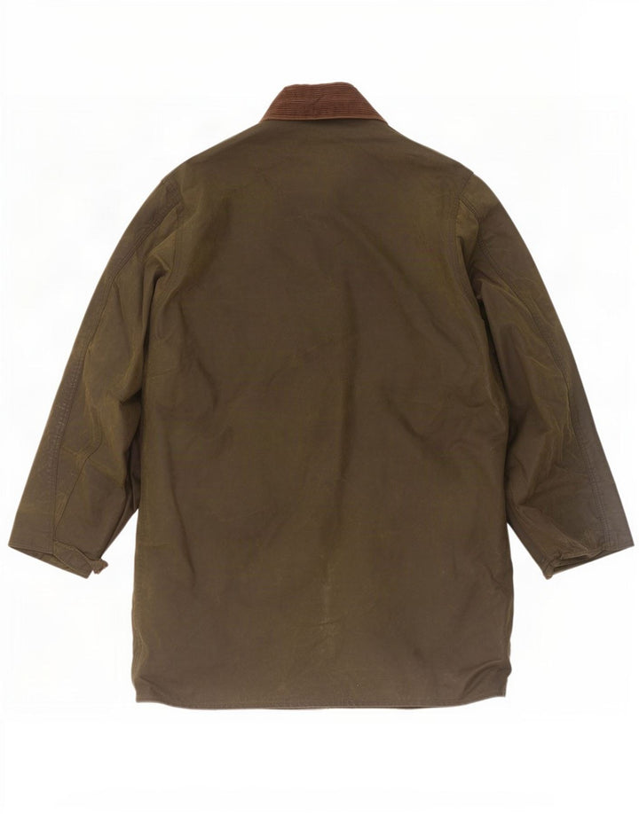 Barbour Veste en coton ciré pour homme UK 40 Medium Kaki Colourblock