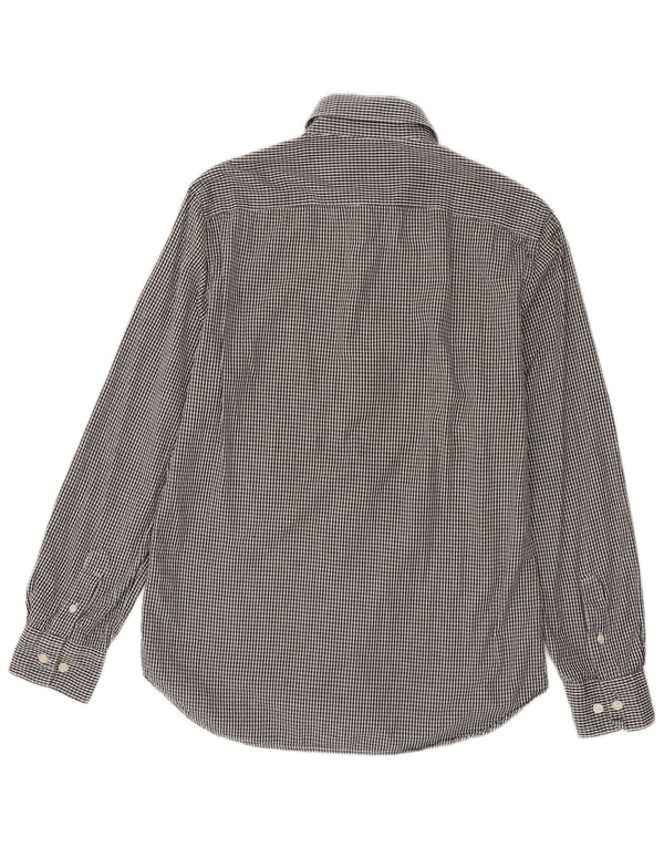 French Connection Chemise Homme Gris Moyen Vichy Coton