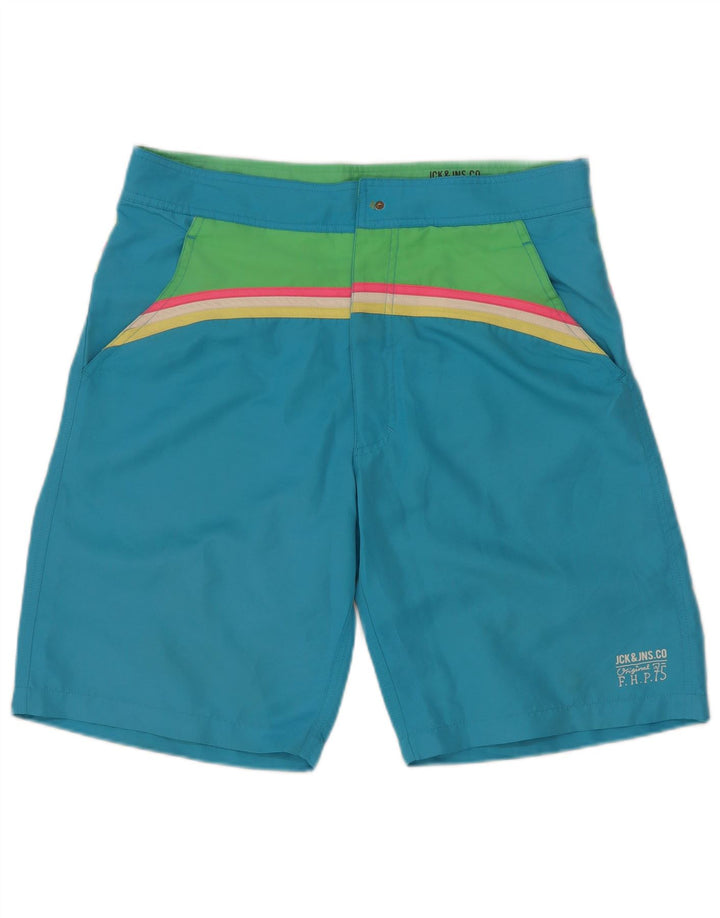 Jack & Jones Short de Bain Homme Bleu Moyen Colorblock Polyester