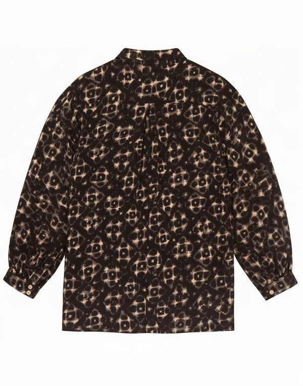 Toast Chemisier surdimensionné pour femme UK 42 en viscose géométrique noir moyen