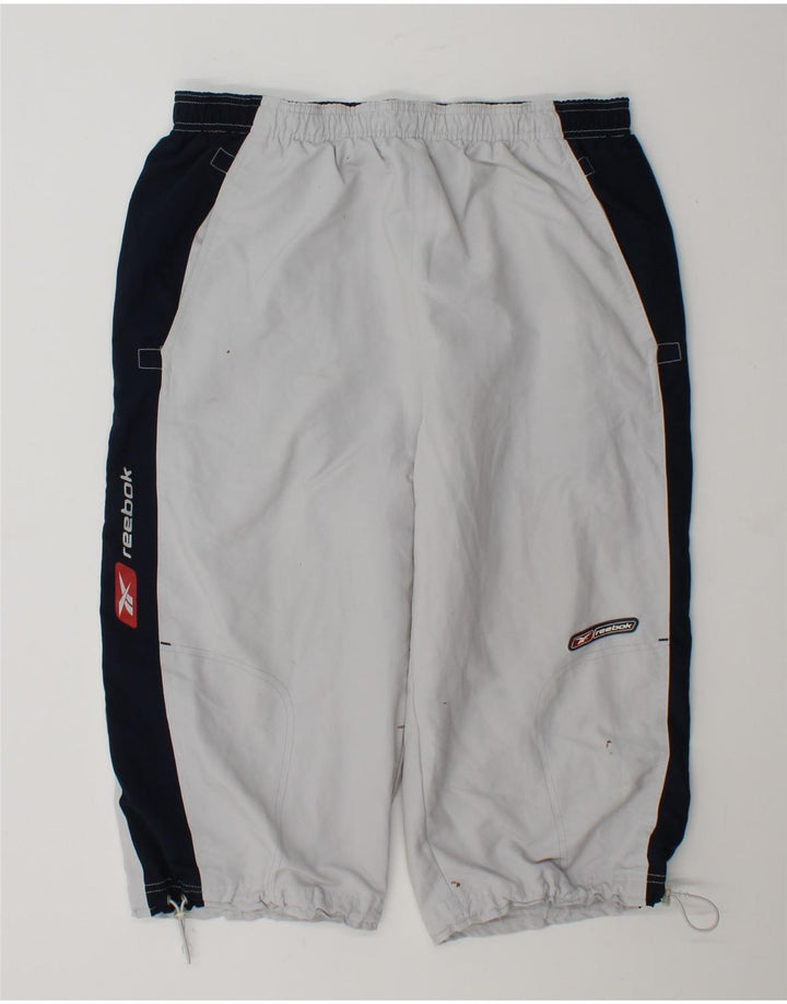 Reebok Bermuda Sport Homme Gris Moyen Colorblock Polyester