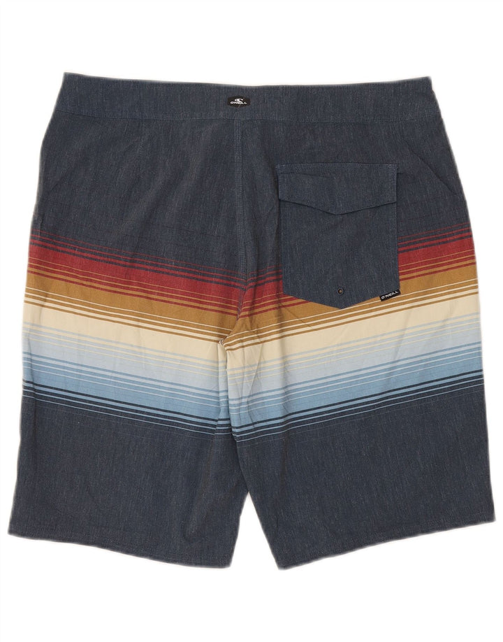 O'NEILL Short de Bain Homme Medium Bleu Marine Rayé Polyester