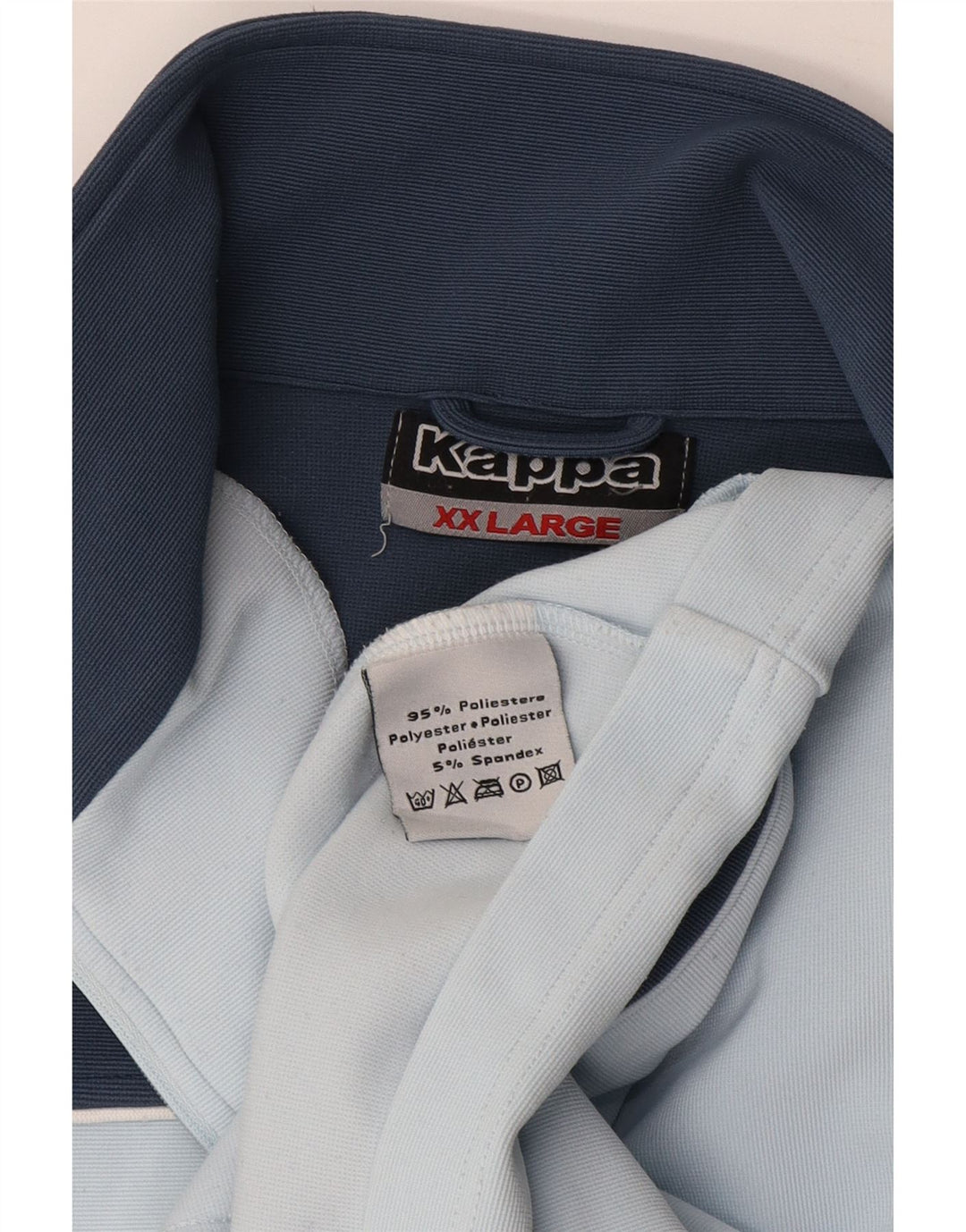 KAPPA Veste de survêtement pour homme 2XL Bleu Colorblock Polyester