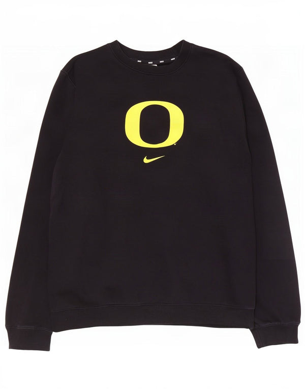 Nike Hommes Oregon Ducks Graphic Sweatshirt Jumper Grand Noir Coton
