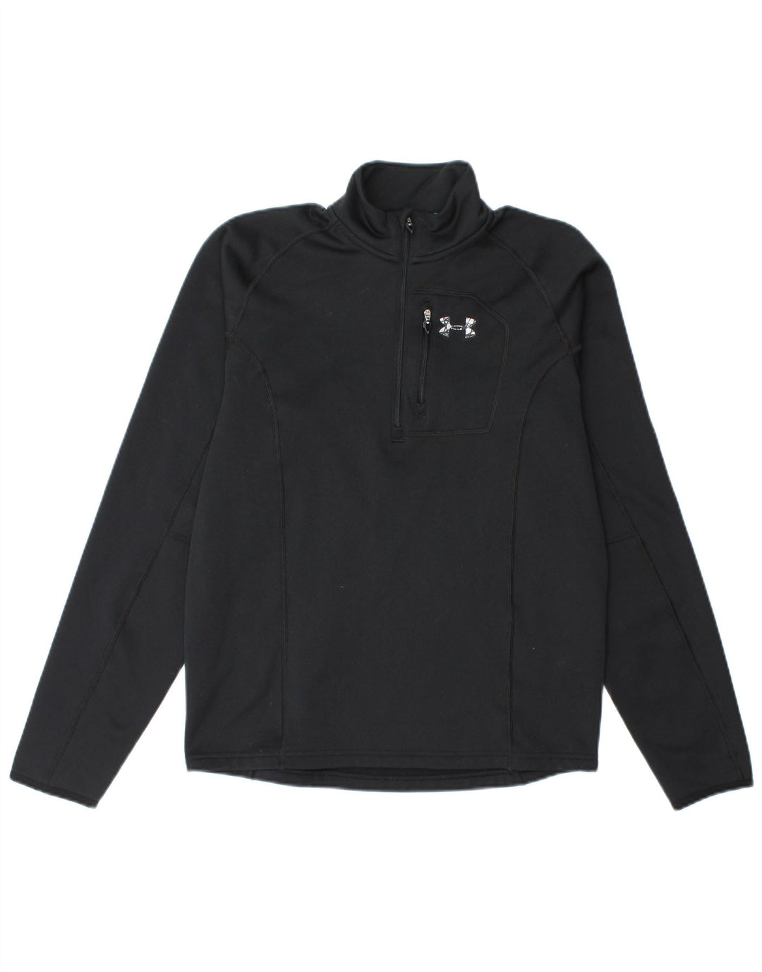 Under Armour Cold Gear Sweat-shirt à col zippé pour homme Noir Taille S