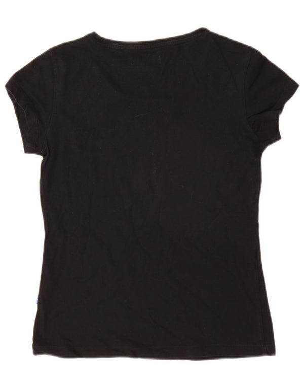 Adidas T-shirt graphique pour femme UK 8 Small Noir