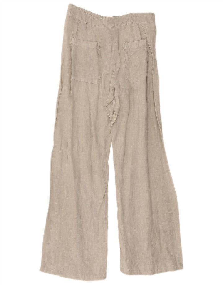 Zara Pantalon décontracté à jambe large pour femme Medium W28 L32 Gris