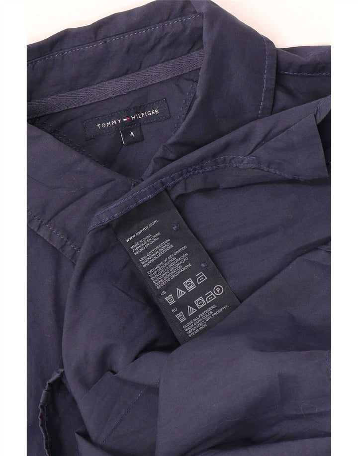 Tommy Hilfiger Chemise Femme US 4 Small Bleu Marine Coton