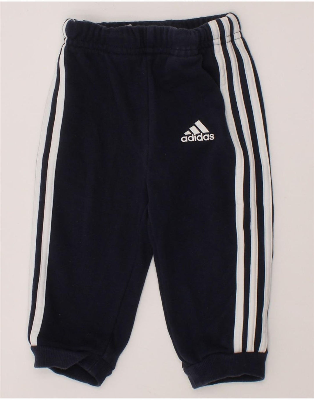 ADIDAS Baby Boys Joggers Tracksuit Trousers 6-9 Months  Navy Blue Cotton