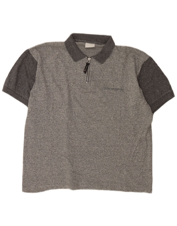 Champion Polo Homme XL Gris Coton
