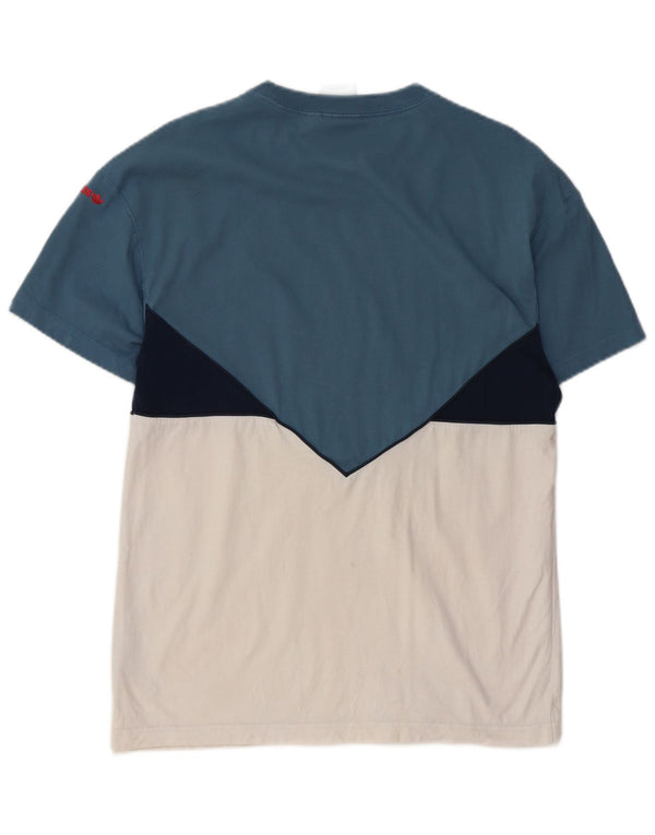 Adidas T-Shirt Homme Haut Petit Bleu Colorblock Coton