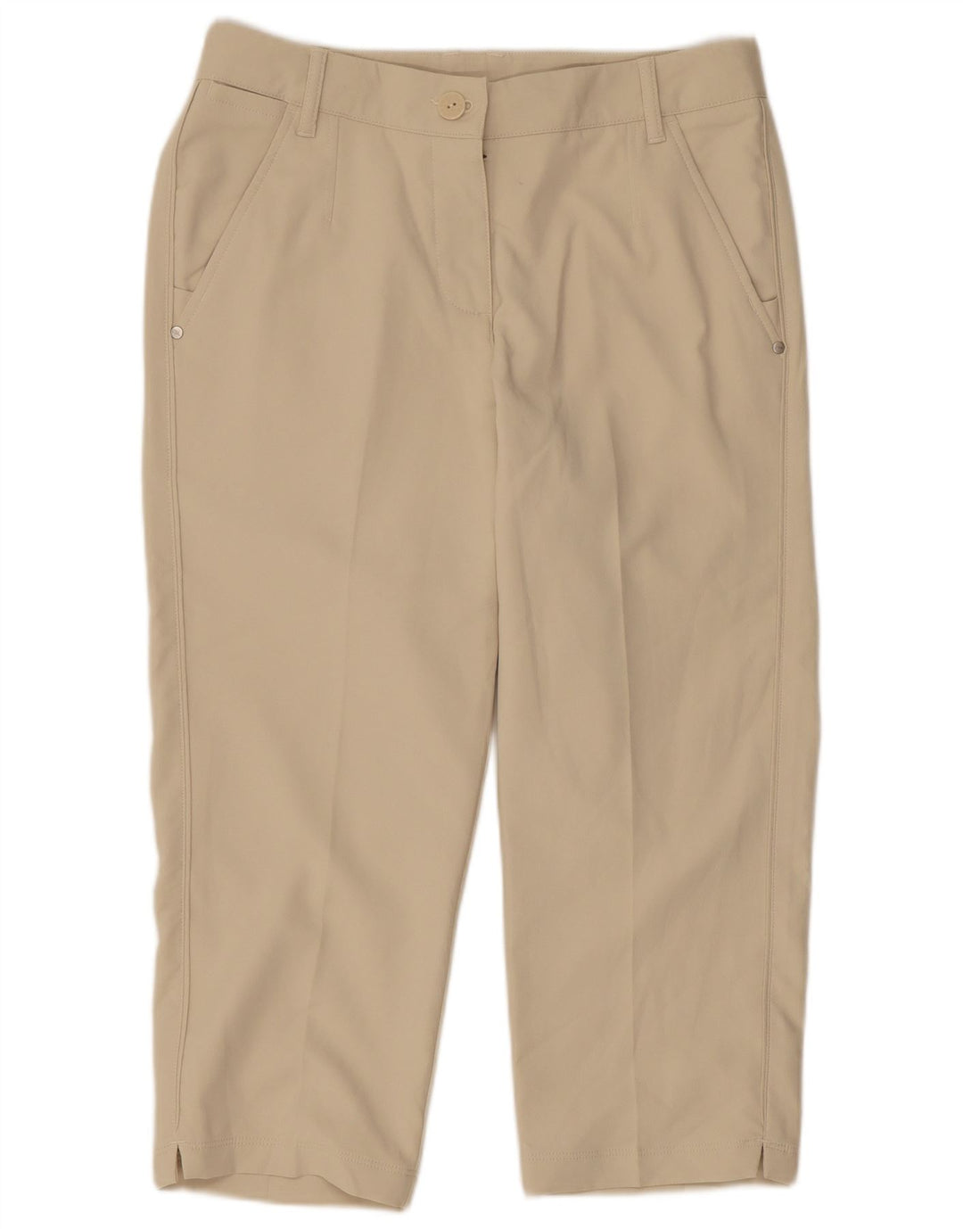 Puma Pantalon Capri Femme W28 L20 Beige Polyester