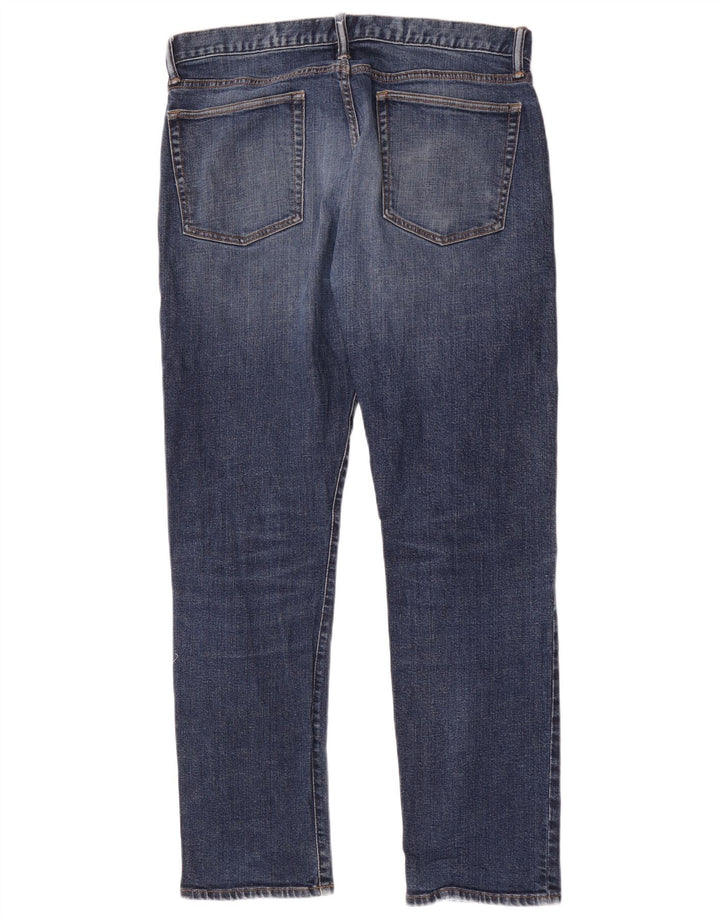 Gap Jean slim effet vieilli W34 L32 bleu coton