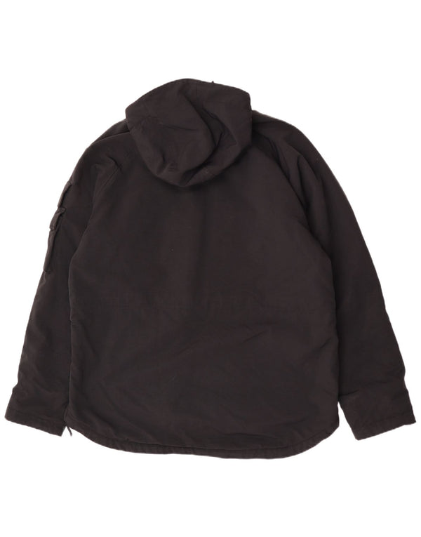 Woolrich Veste Anorak à capuche graphique pour homme UK 42 XL Noir Colorblock Nylon