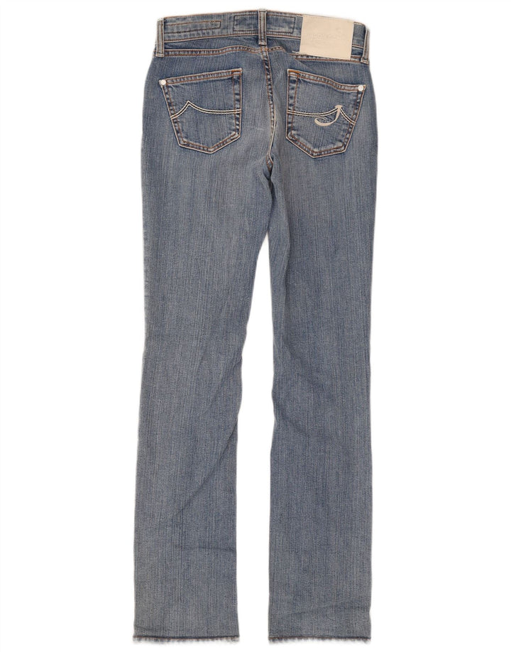 Jacob Cohen Jean droit ajusté pour femme W26 L31 en coton bleu