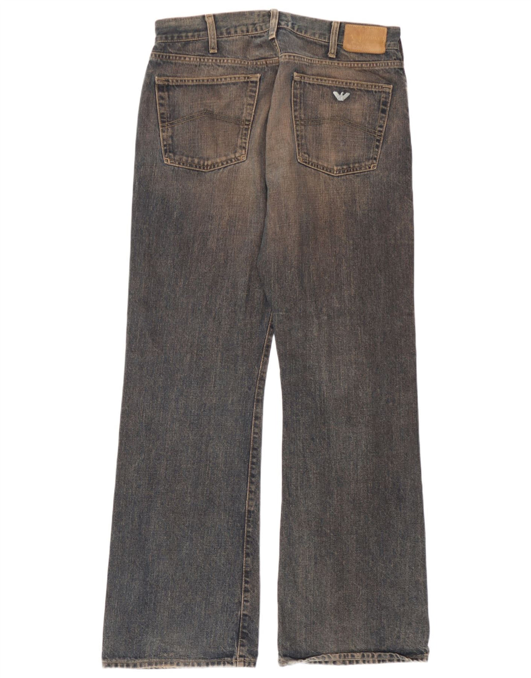 Armani Jeans Bootcut Femme W34 L32 Bleu Marine Coton