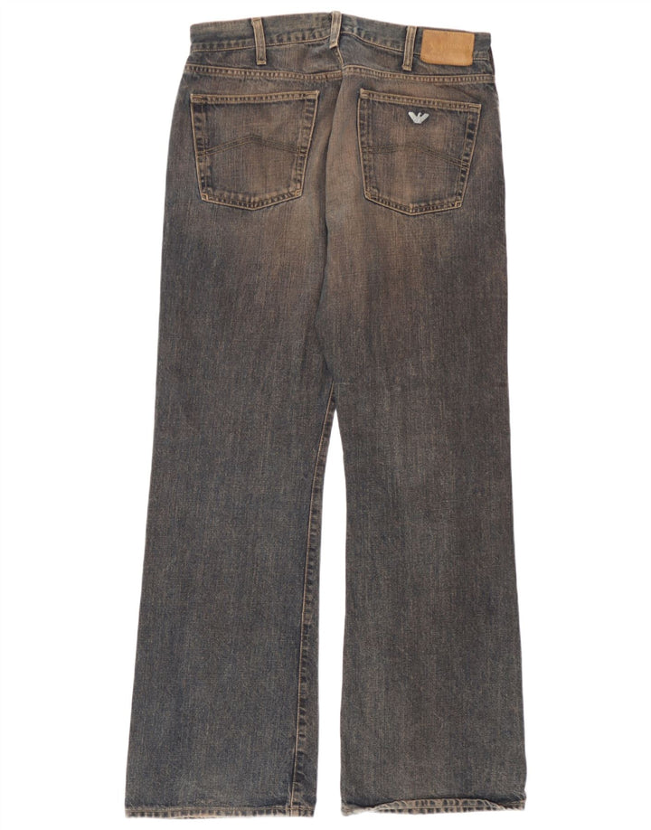 Armani Jeans Bootcut Femme W34 L32 Bleu Marine Coton