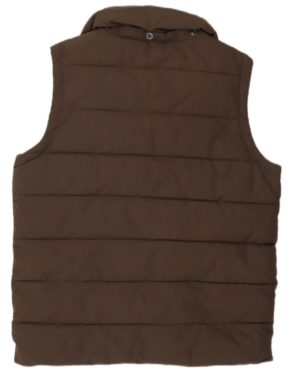 Superdry Gilet rembourré pour homme UK 40 Large Marron Nylon