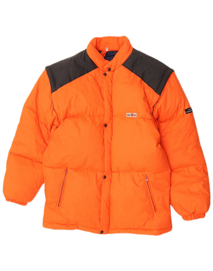 veste de ski à capuche homme vintage IT 48 Polyester orange moyen