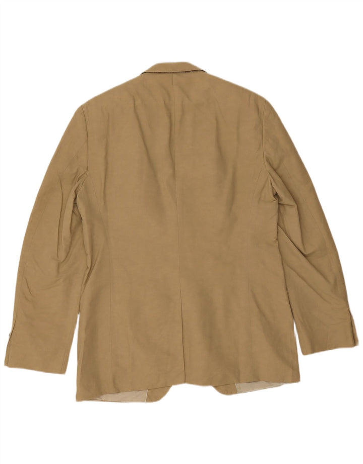 Hugo Boss Veste blazer à 2 boutons pour homme UK 50 Grand coton beige