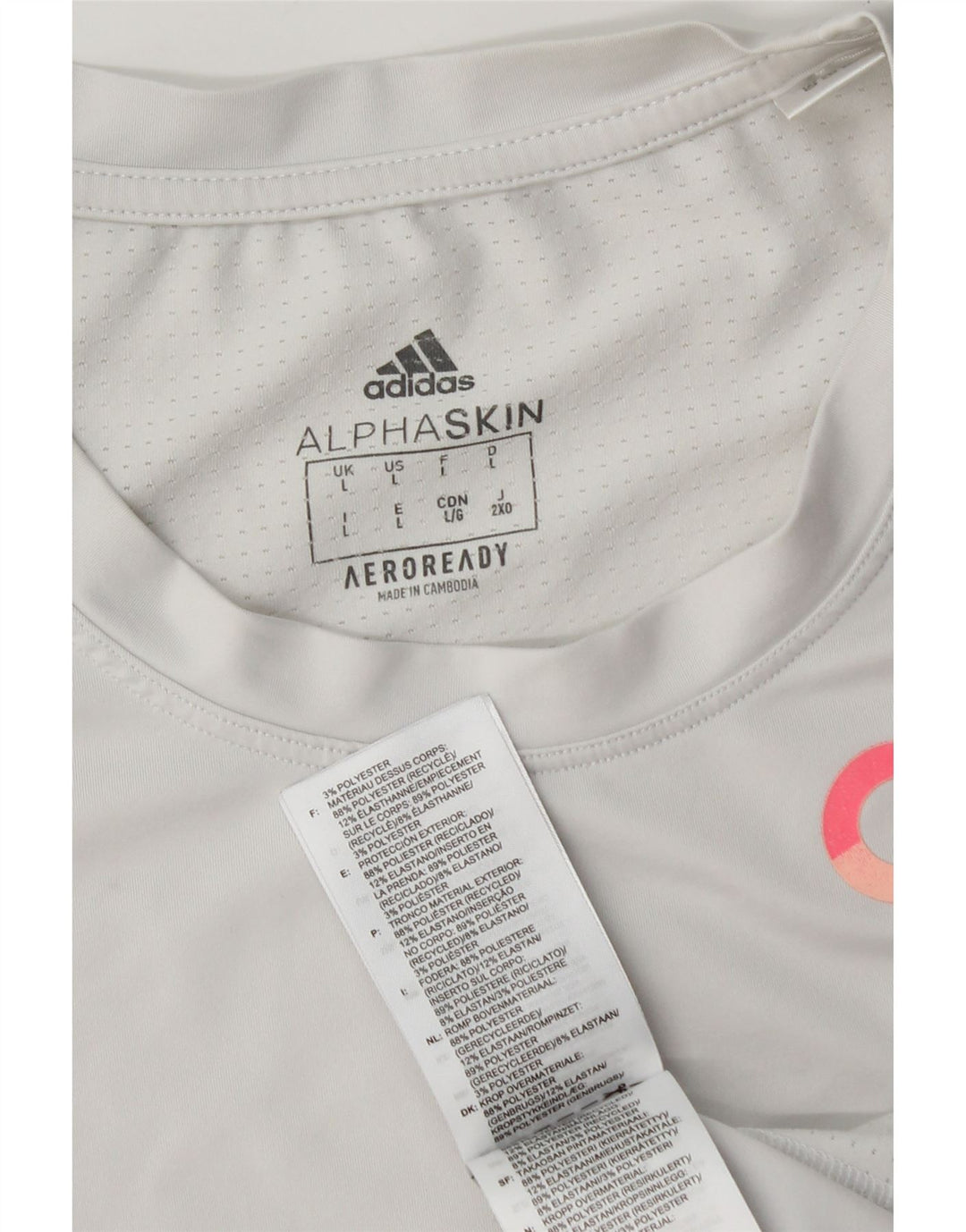 ADIDAS T-shirt graphique Aeroready pour hommes, grand gris, polyester