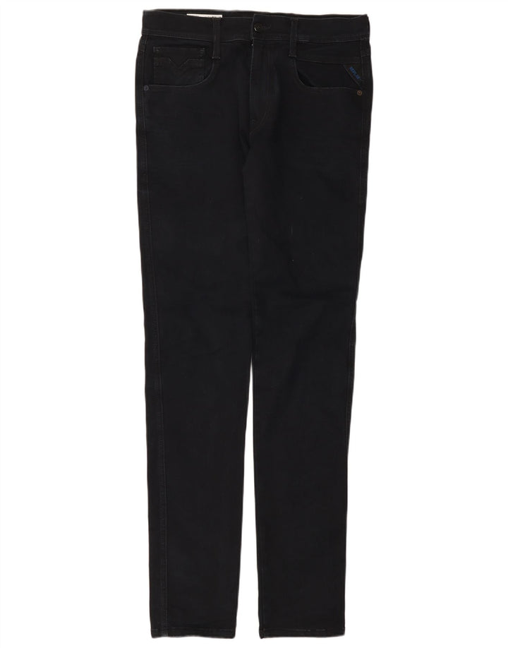 Replay Jean Slim Homme W31 L34 Bleu Marine Coton