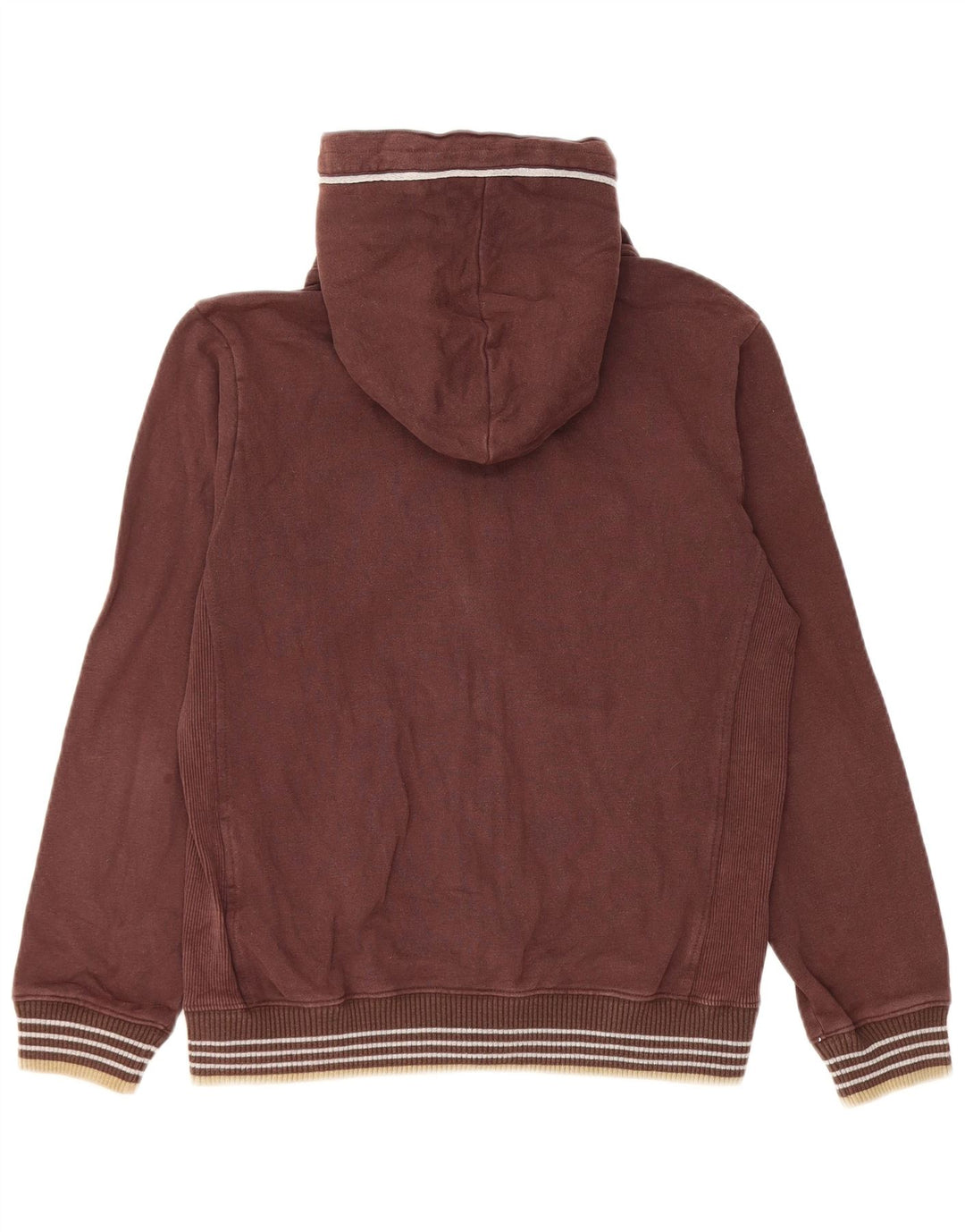 CHAMPION Pull à capuche zippé surdimensionné Rochester pour femme UK 10 Petit Marron