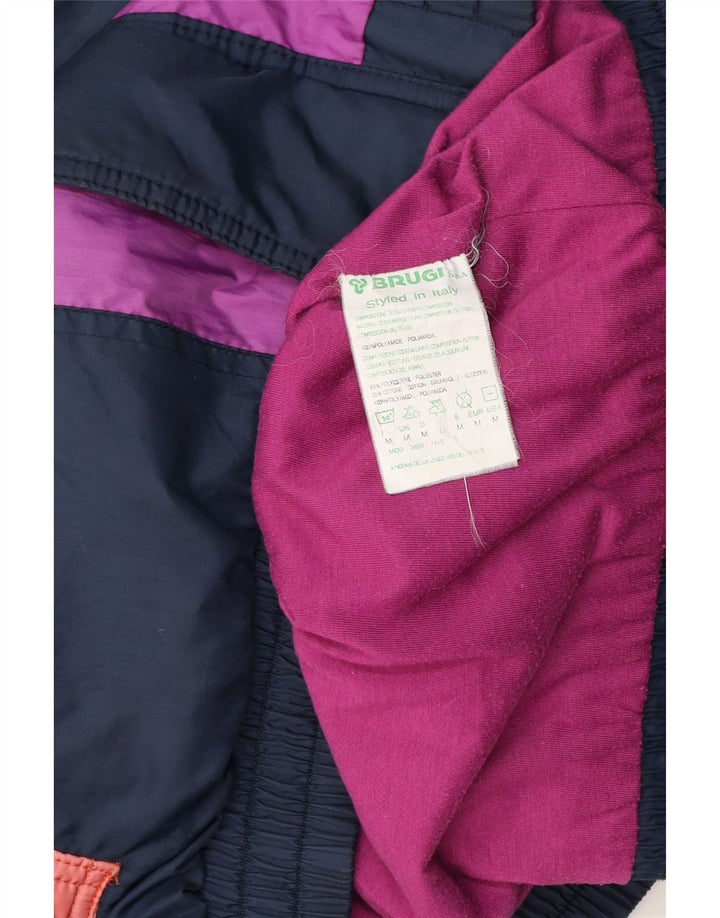 Brugi Veste Bomber Homme UK 38 Medium Bleu Marine Colorblock Polyester