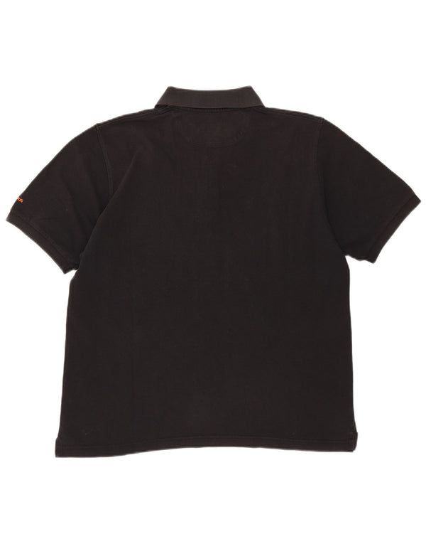 Barbour Polo Homme Coton Noir Moyen