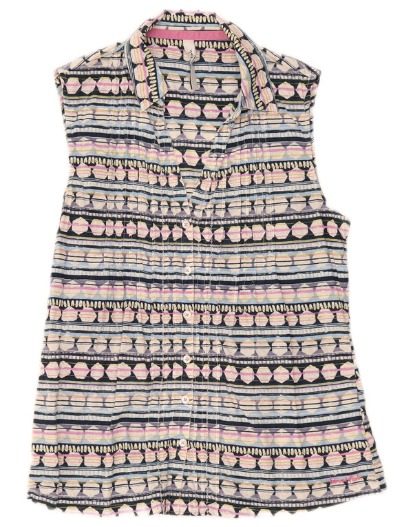 Weird Fish Chemisier pour femme UK 12 Medium Multicolore Géométrique