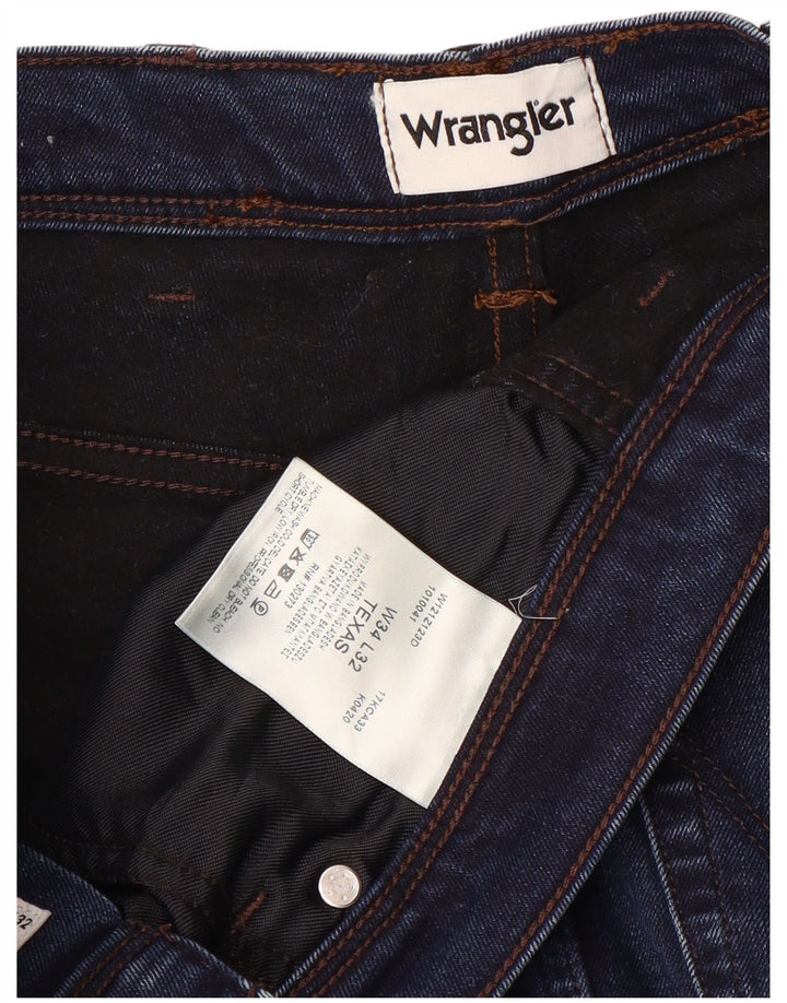WRANGLER Jean Droit Texas Homme W34 L32 Bleu Coton
