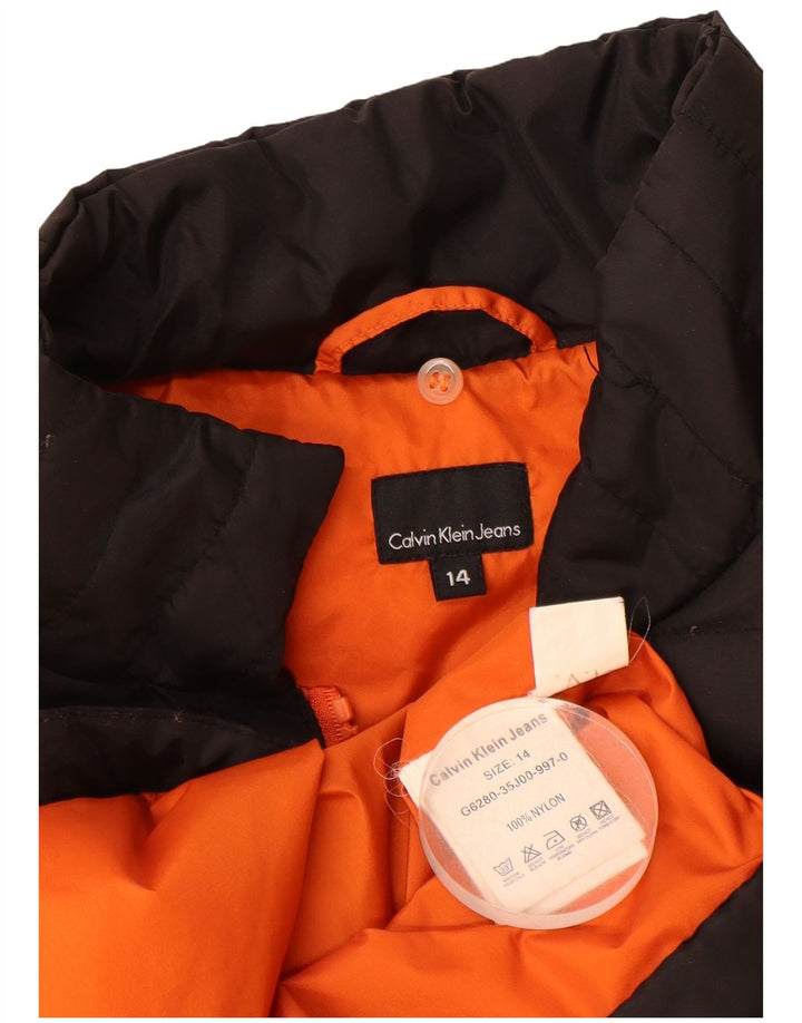 CALVIN KLEIN JEANS Veste matelassée garçon 13-14 ans Nylon noir