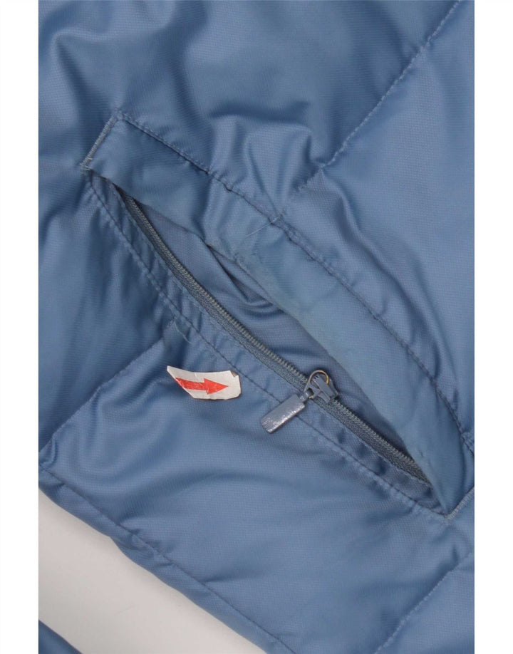 Adidas Veste rembourrée pour homme UK 40 Large Bleu Colorblock Nylon