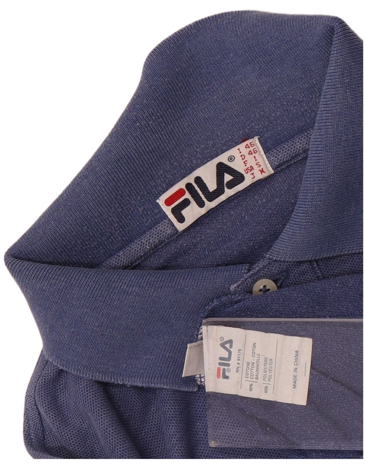 Fila Polo Homme Petit Bleu Coton