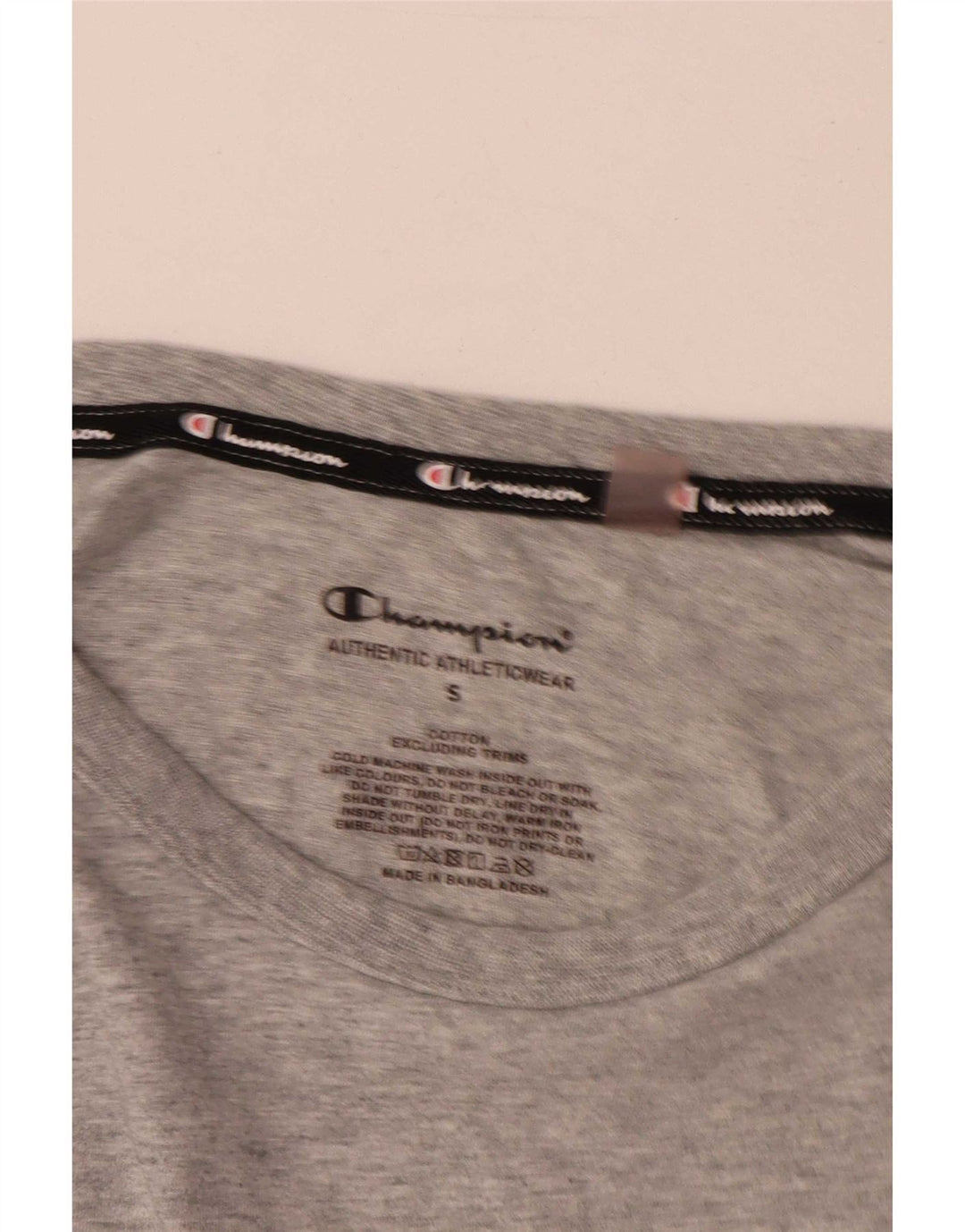 Champion T-Shirt Graphique Homme Petit Gris Coton