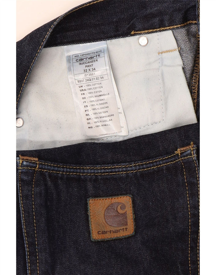 Carhartt Jean droit homme W32 L34 bleu marine coton