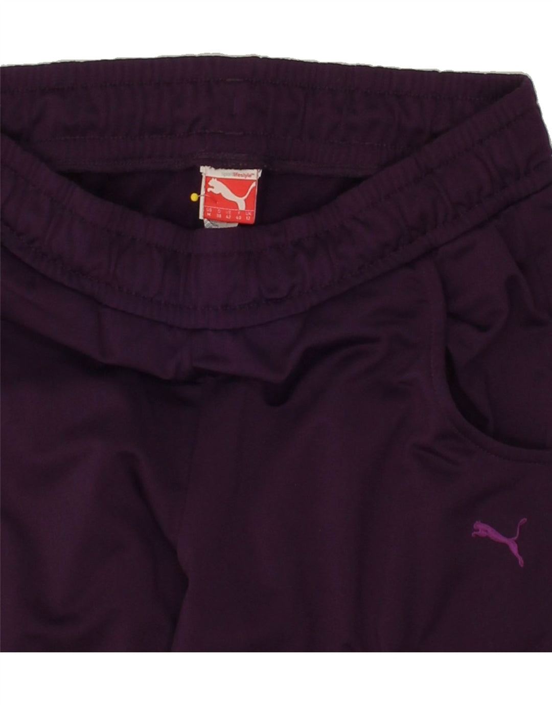 PUMA Womens Tracksuit Trousers Joggers UK 12 Medium  Purple Polyester Vintage Puma and Second-Hand Puma from Messina Hembry 