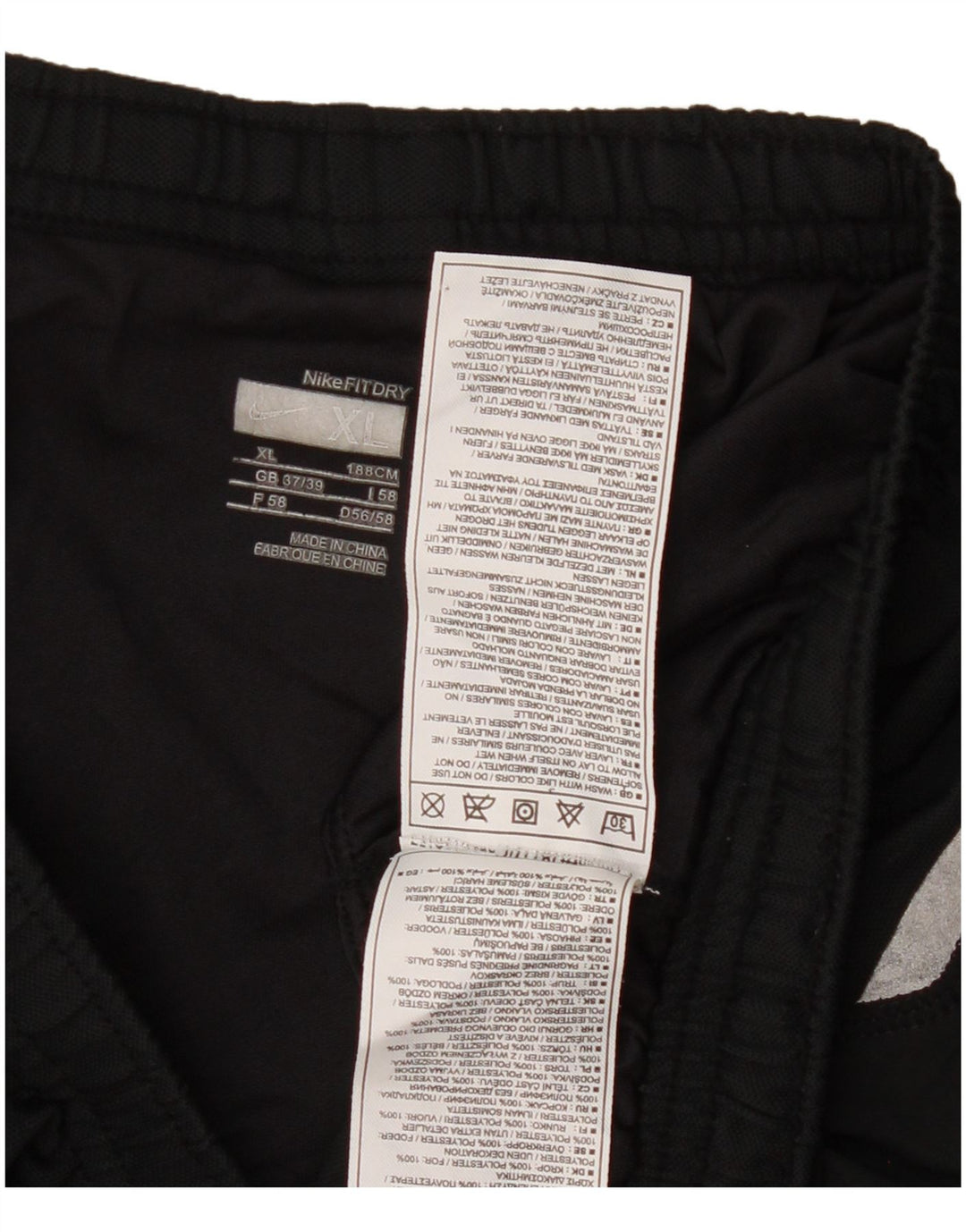 Nike Short de sport pour femme UK 18 XL Noir Polyester