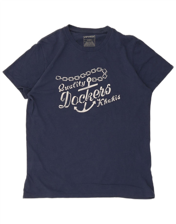 Dockers Tee-Shirt Khakis Graphic Homme Bleu Marine Moyen Coton