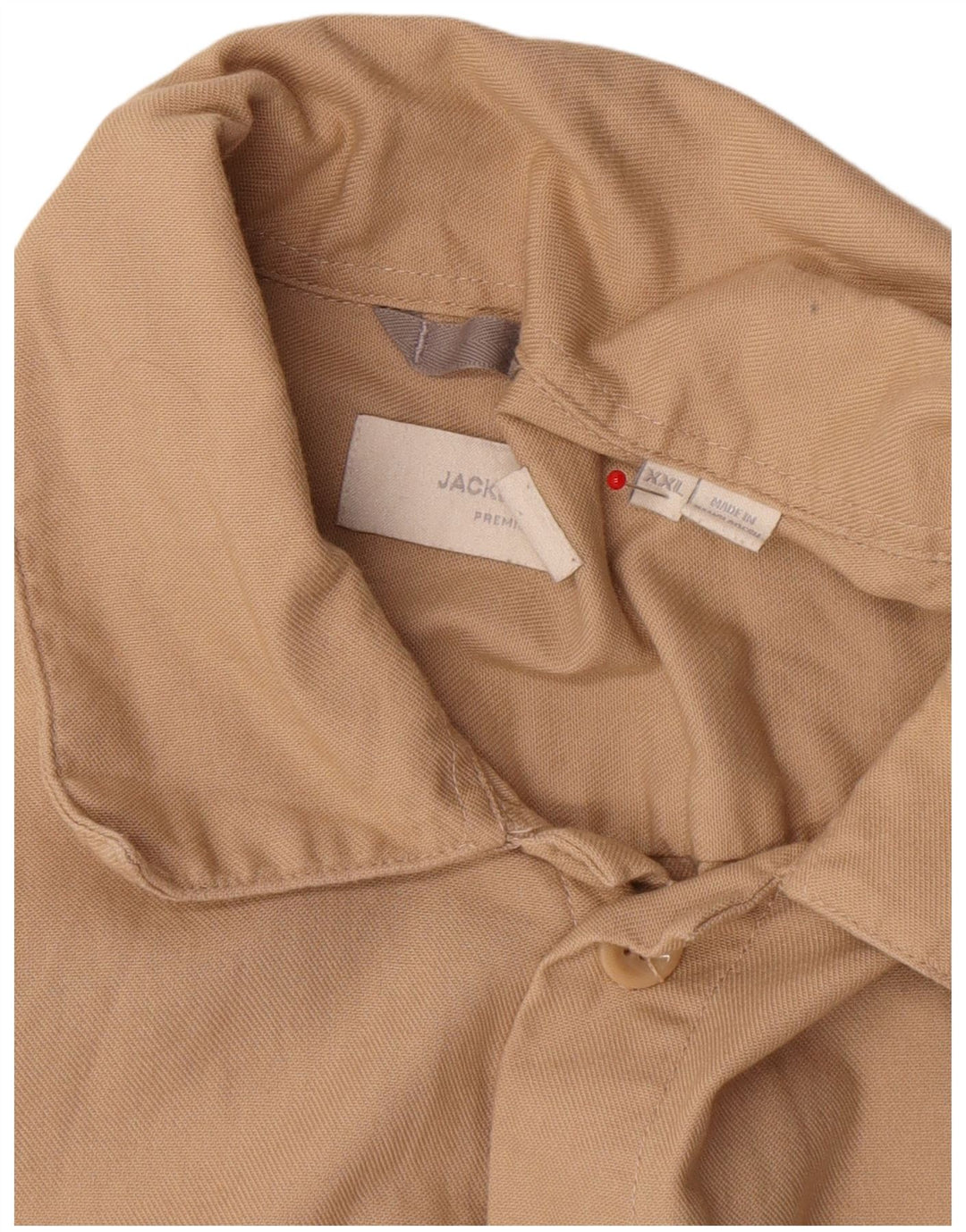 Jack & Jones Chemise Homme 2XL Beige Coton
