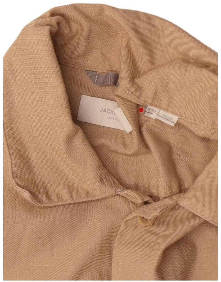 Jack & Jones Chemise Homme 2XL Beige Coton