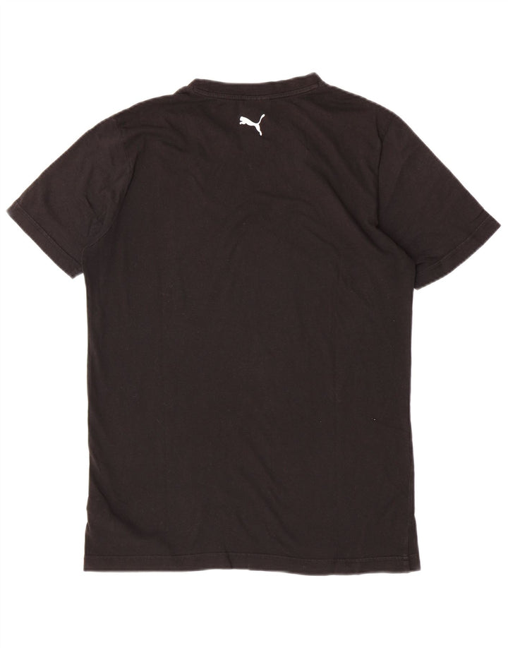 Puma T-shirt graphique pour homme, petit, noir, coton