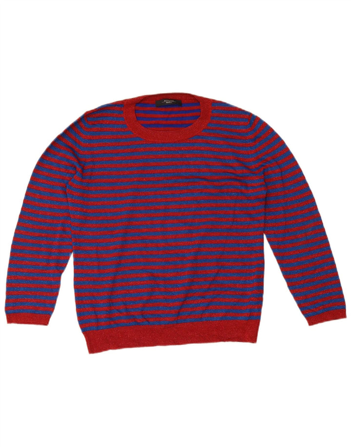 Max Mara Pull week-end pour femme UK 12 Bleu moyen rayé