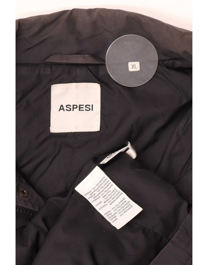 Aspesi Veste Utilitaire Femme UK 18 XL Bleu Marine Polyamide