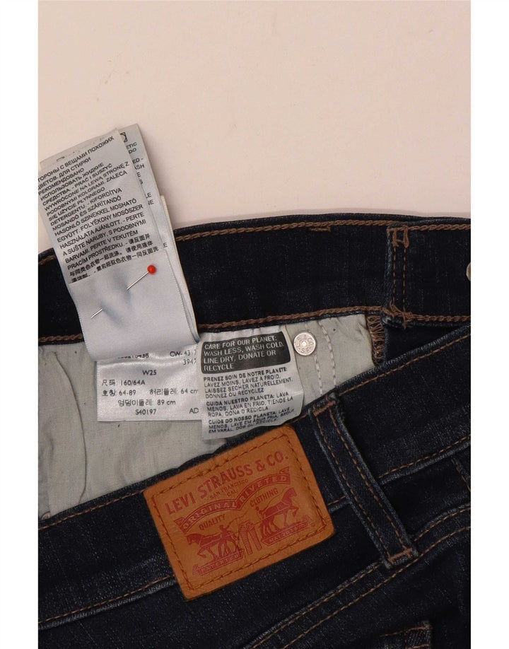 Levi's Short en Jean W25 XS Bleu Marine Coton Femme