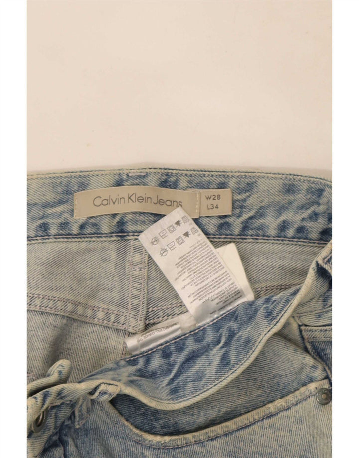 Calvin Klein Mens Slim Jeans W28 L34 Blue Cotton