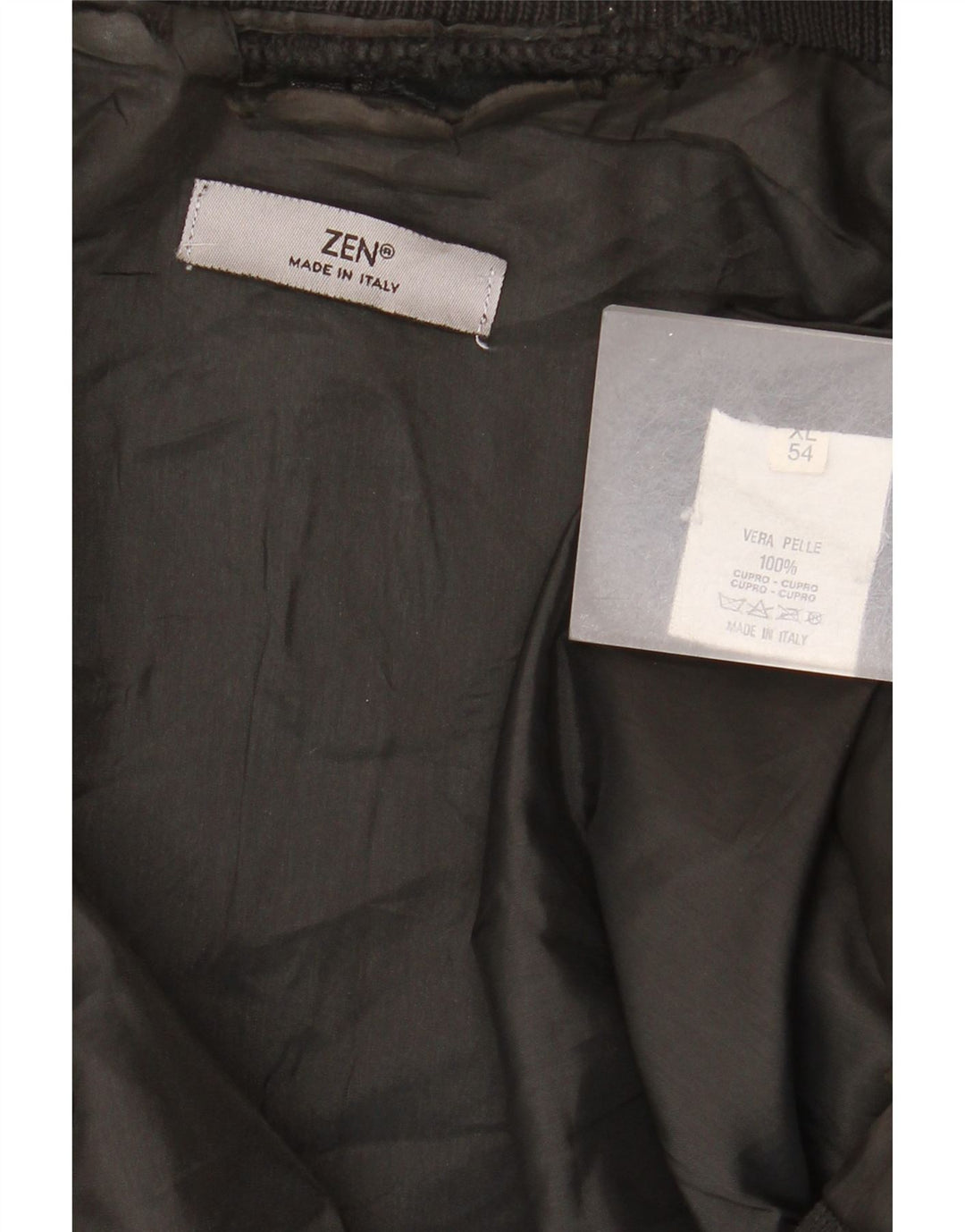 Zen Veste en Cuir Homme IT 54 XL Cuir Noir