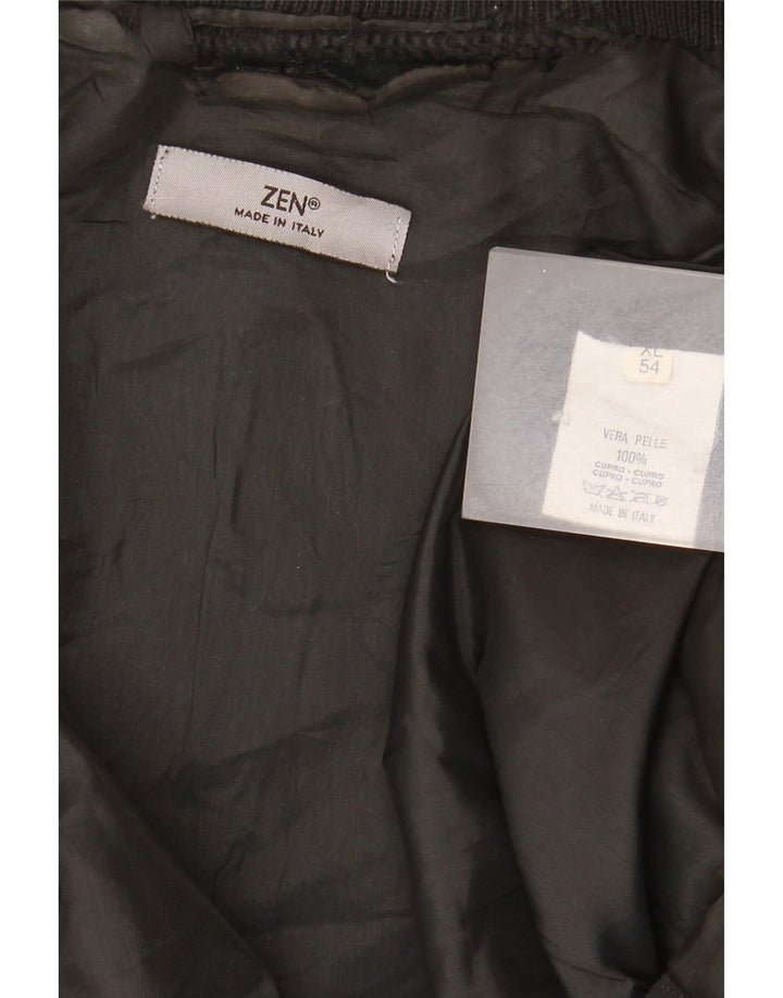 Zen Veste en Cuir Homme IT 54 XL Cuir Noir